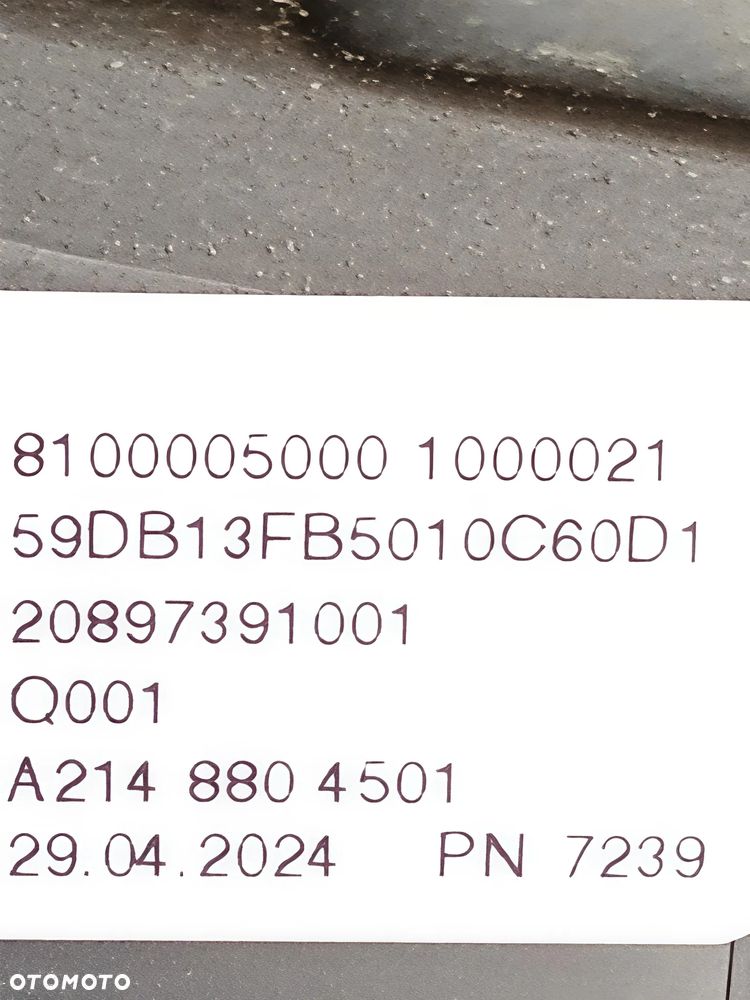 ATRAPA GRILL LED MERCEDES E-KLASA W214 2022-A2148804501 A2148805300 - 17