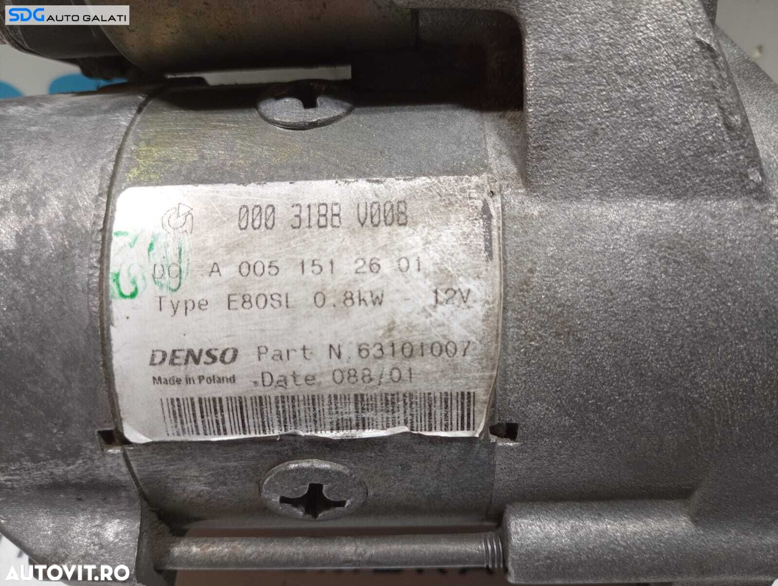 Electromotor Cutie Automata Smart Fortwo 0.6 B 1998 - 2006 Cod A0051512601 0003188V008 [M3770] - 5
