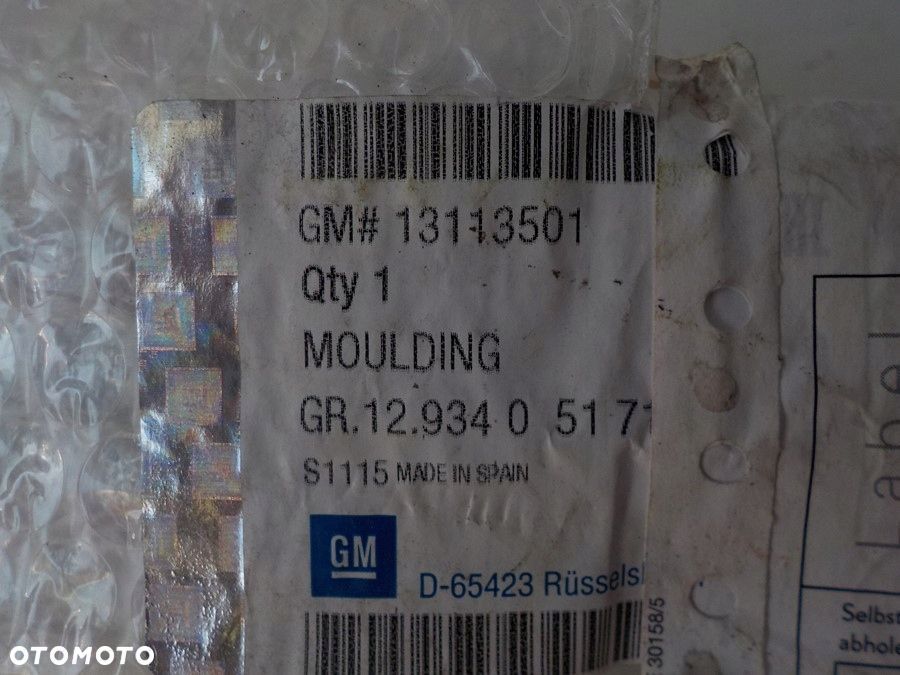 OPEL MERIVA A LISTWA DRZWI PRAWA PRZÓD TYŁ NOWA - 4