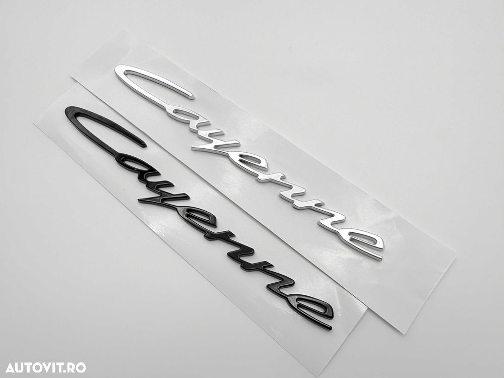 Emblema Compatibila PORSCHE Cayenne 2023 facelift spate negru - 6