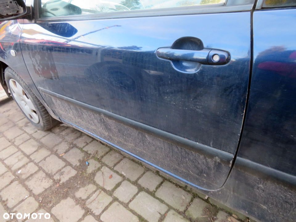 DRZWI PRZEDNIE LEWE COROLLA E12 3D HB 8P4  GRANATOWY TOYOTA 2001-2004 - 4