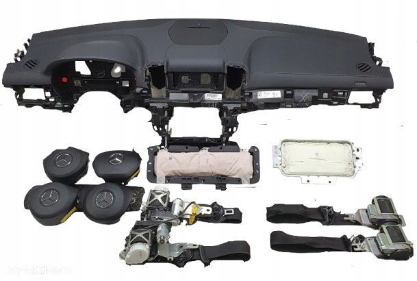 komplet poduszki deska pas pasy mercedes gle w166 - 1