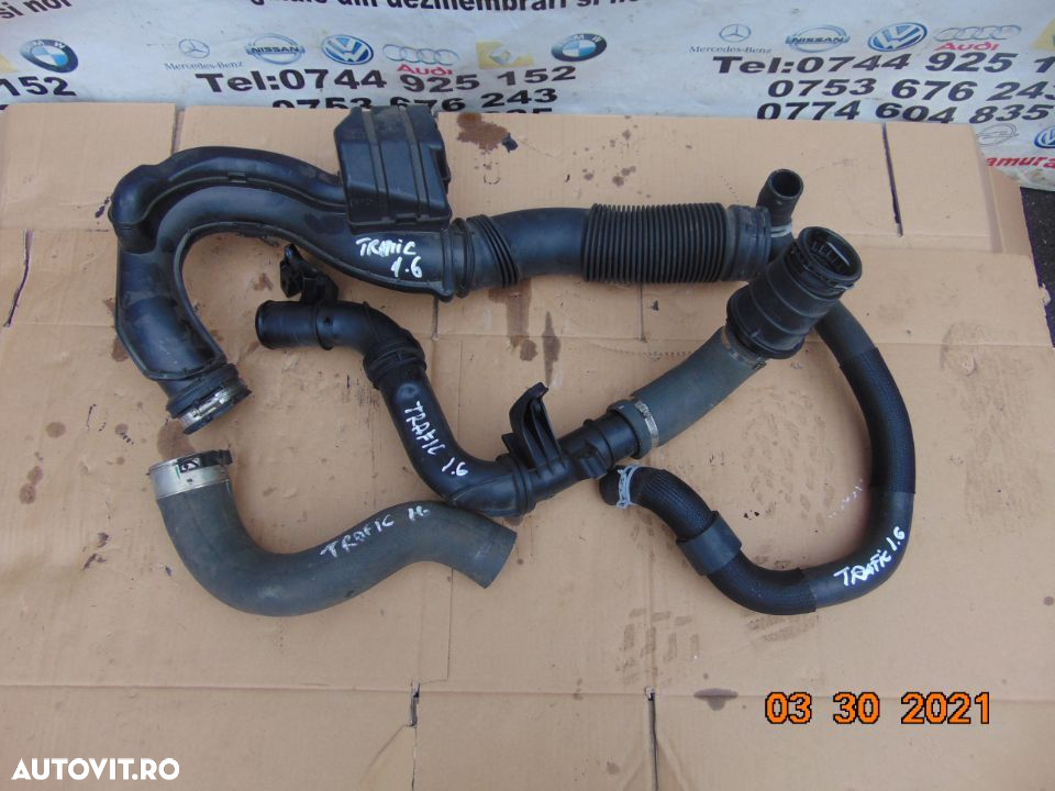 Conducta apa Renault Trafic 1.6 Opel Vivaro Nissan NV 300 conducte apa carcasa termostat furtun mer - 3