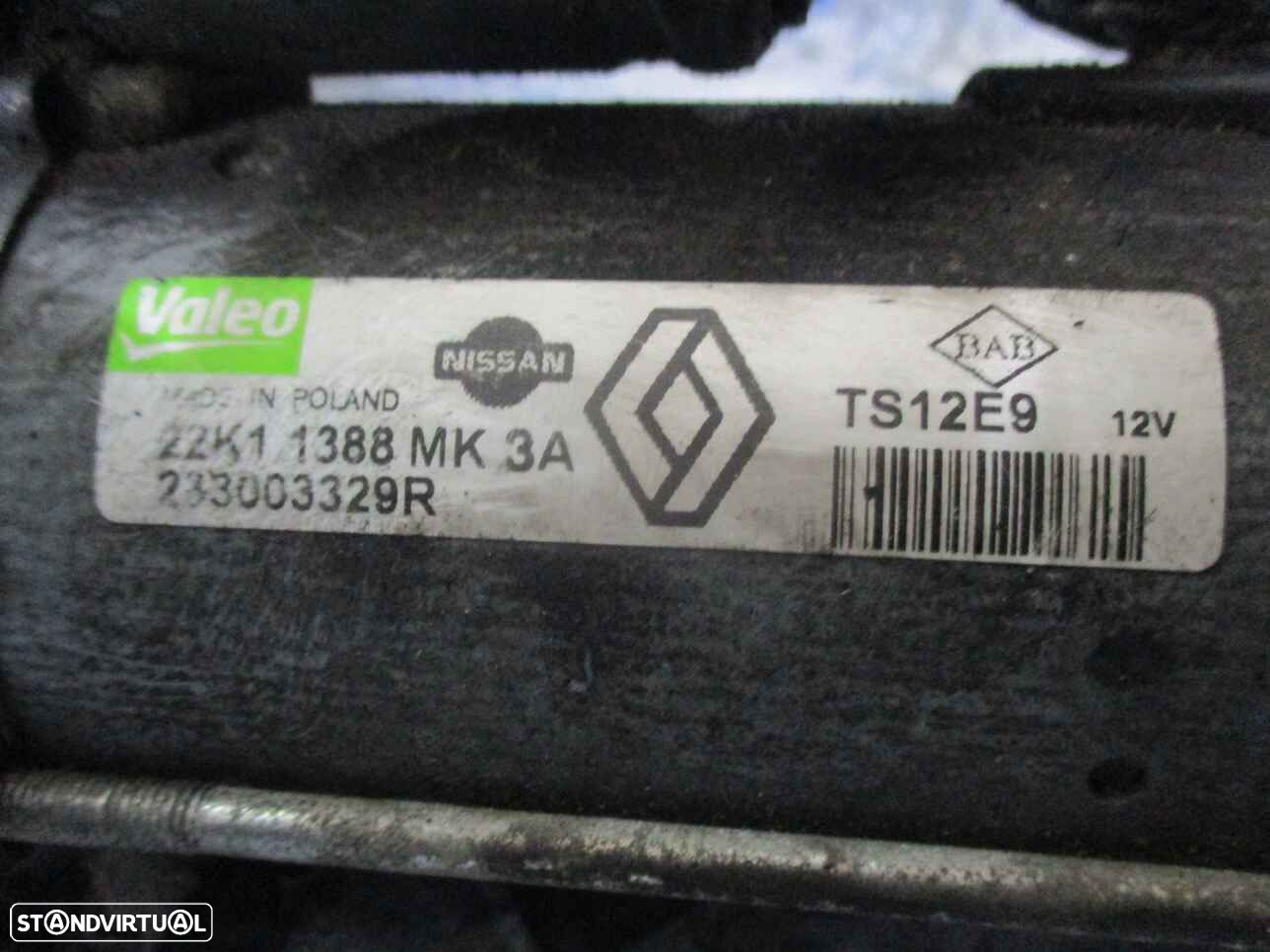 Motor De Arranque TS12E9   233003329R RENAULT MEGANE 3 2011 1.5DCI RENAULT CLIO 4 2014 1.5DCI 0P RENAULT KANGOO 2 EXPRESS FASE 2 2014 1.5DCI 75CV 4P BRANCA - 3