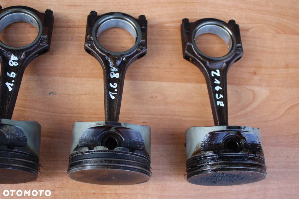 TŁOK TŁOKI KORBOWODY OPEL CORSA C COMBO MERIVA A ASTRA G 1.6 8V Z16SE - 3