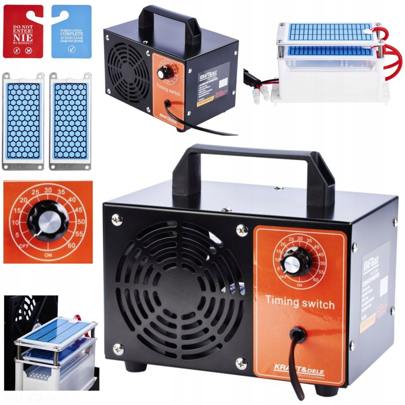 KD GENERATOR OZONU OCZYSZCZACZ POWIETRZA ZAPACHÓW 28000mg/h 150W KD10575 - 15