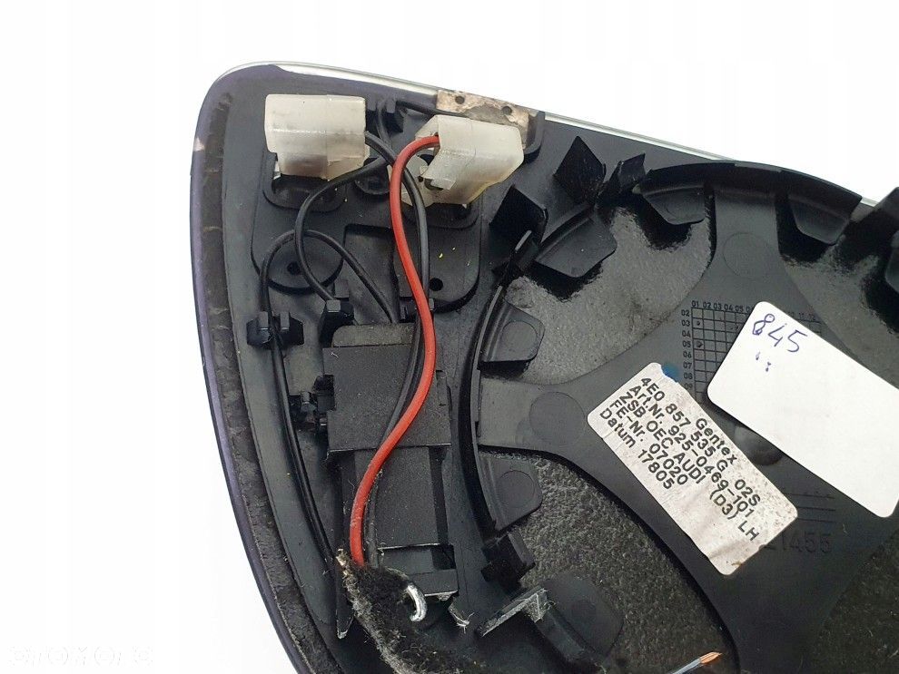 WKŁAD LUSTERKA FOTOCHROM LEWY AUDI A8 D3 4E0 ORYGINAŁ - 4