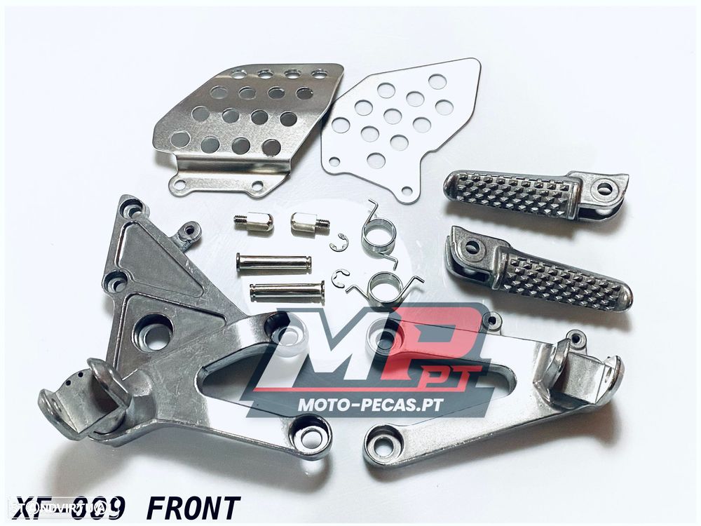 cbr 600rr 2003 - 2006 suporte pousa pes completo honda - 1