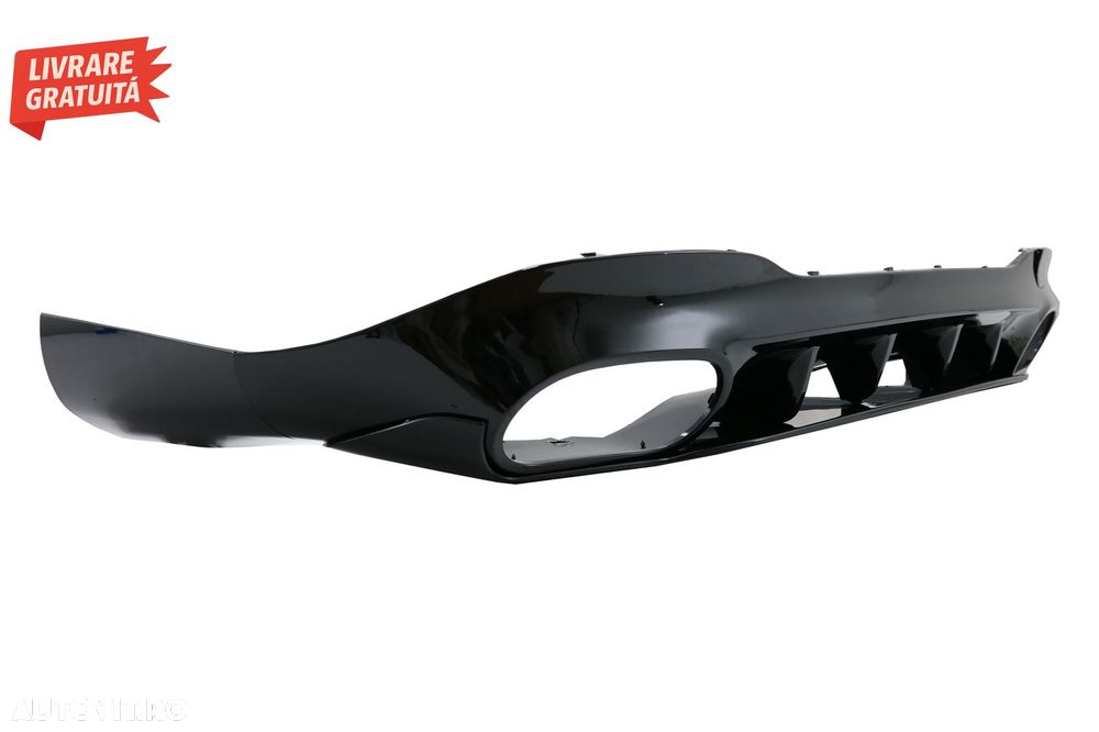 Difuzor Bara Spate cu Ornamente Evacuare Mercedes CLA X118 Shooting Brake C118 Cou- livrare gratuita - 3