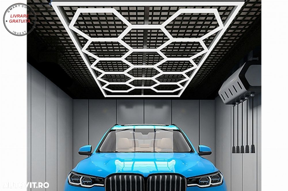 Sistem de Iluminare Plafon Hexagon / HoneyComb 3,94 x 2,29 m Lumina Ajustabila- livrare gratuita - 4