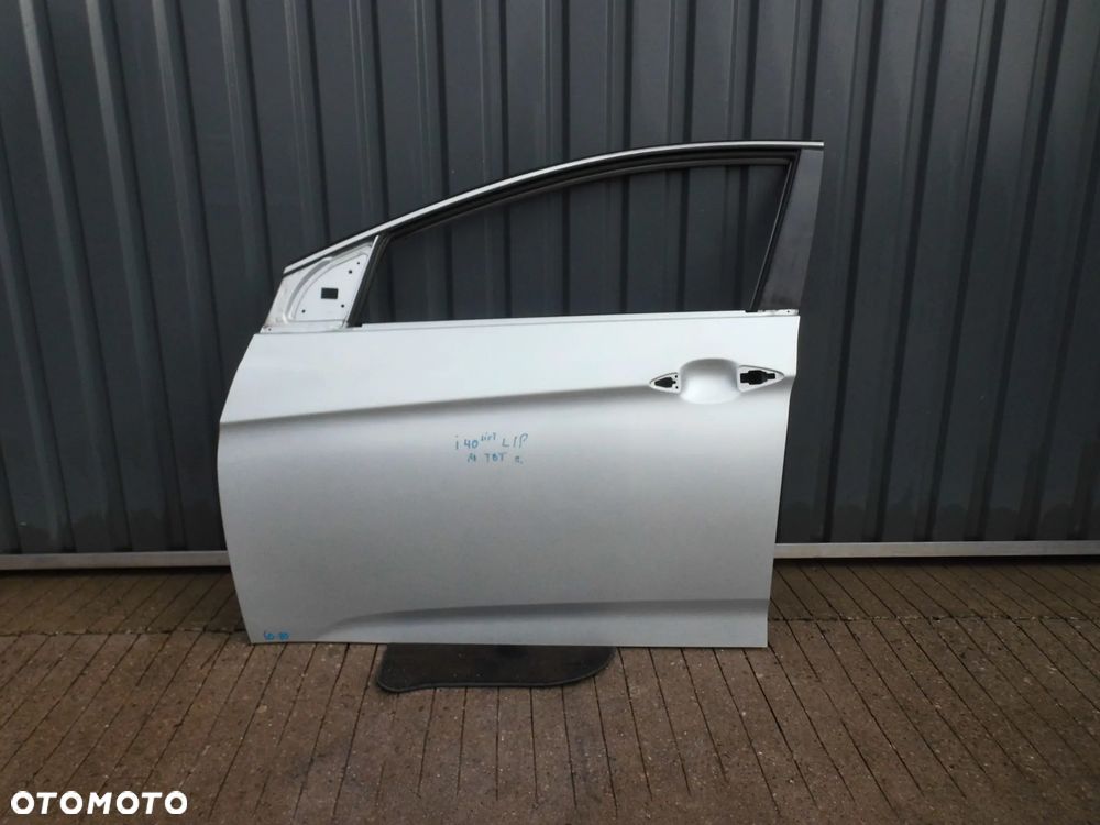 DRZWI HYUNDAI I40 LIFT LEWE PRZEDNIE SREBRNY T8T ORYGINAŁ - 1
