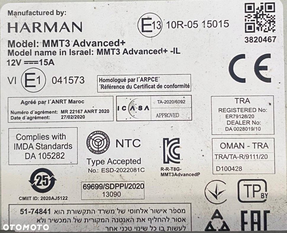 RADIO MAN EURO 6 TG3 81281006074 - 6