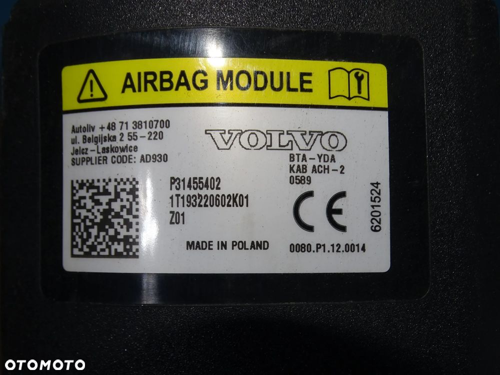 PODUSZKA KOLANOWA VOLVO XC40 ORYGINAŁ 2018-2023 - 3