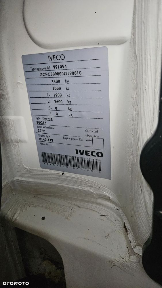 Iveco DAILY 50C13 35C13 2.8 HPI KIPER 3,65 WYWROTKA RAMA PAKA HAK 3500 KG - 18