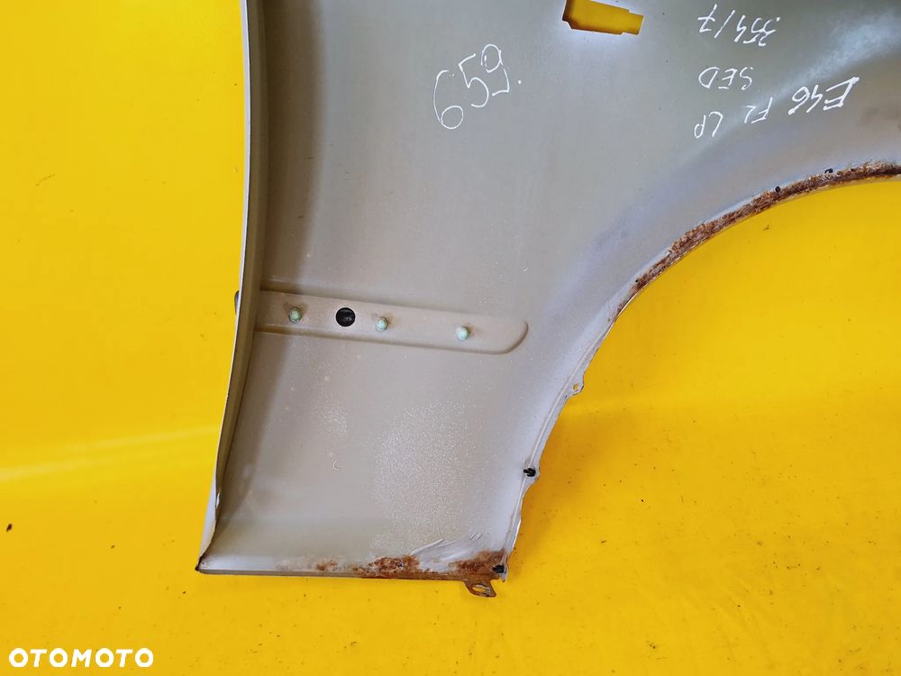 BŁOTNIK LEWY PRZÓD PRZEDNI BMW E46 SEDAN LAK: TITANSILBER METALLIC 354/7 NR659 - 10