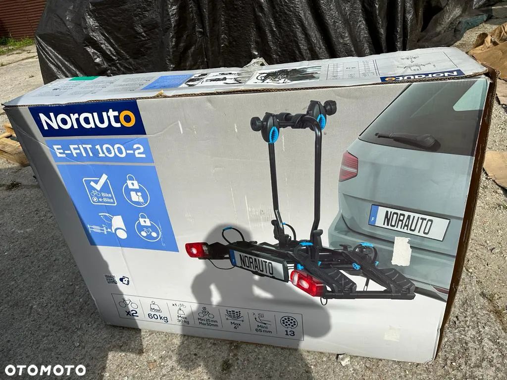 Bagażnik na 2 rowery na hak Norauto do dużych rowerów - 1
