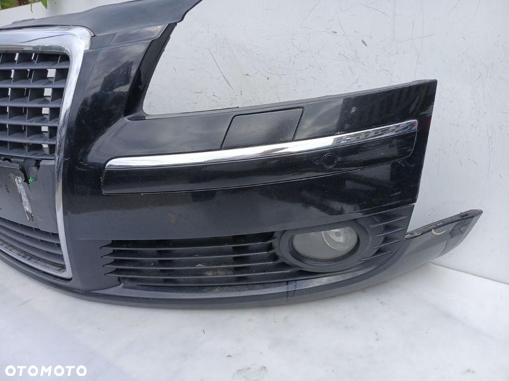 ZDERZAK PRZÓD PRZEDNI AUDI A8 D3 LIFT CZARNY PDC SPRYSKI 4E0807437AA - 3