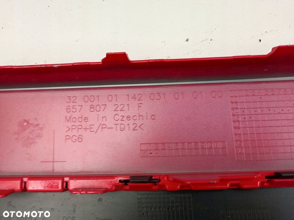 SKODA SCALA LIFT 2023- ZDERZAK PRZÓD PRZEDNI 657807221F ÷ - 15