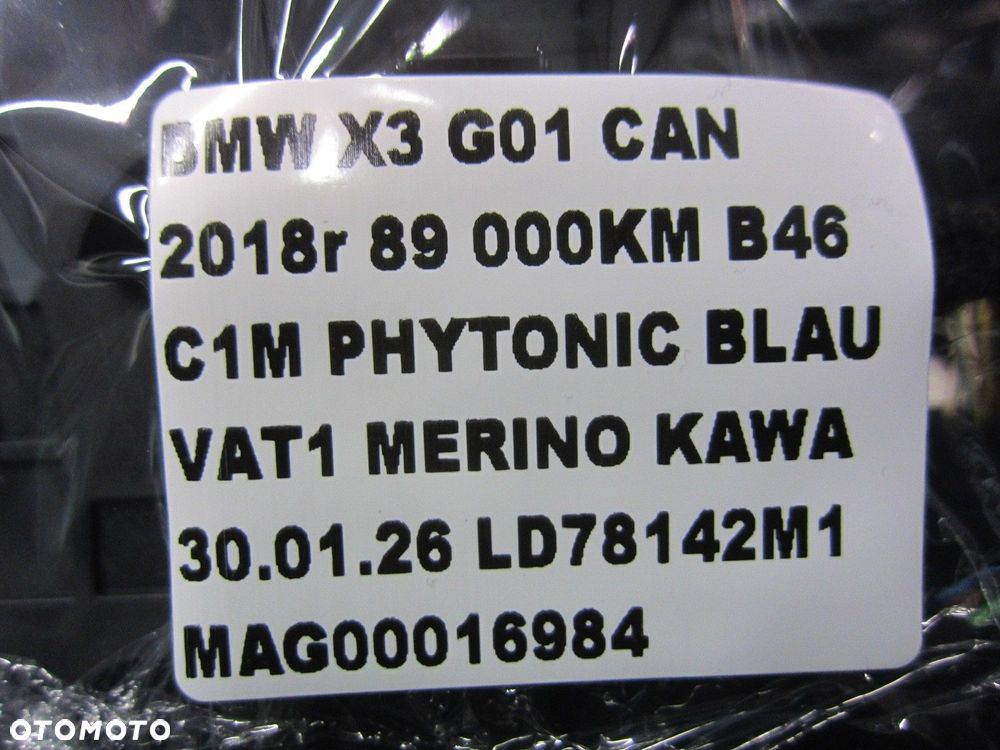 BMW X3 G01 G02 F97 KRATKA NAWIEWU 9363444 51456820690 64229363444 NAWIEW - 10