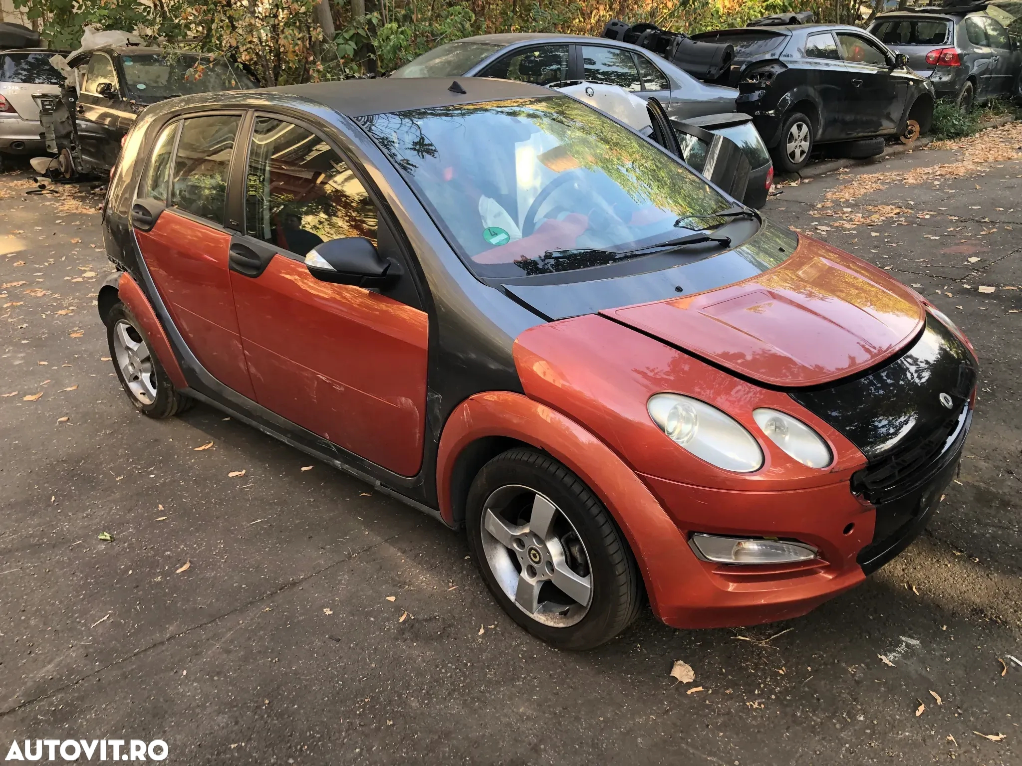 Capota fata motor Smart ForFour 2005 portocaliu maro - 2