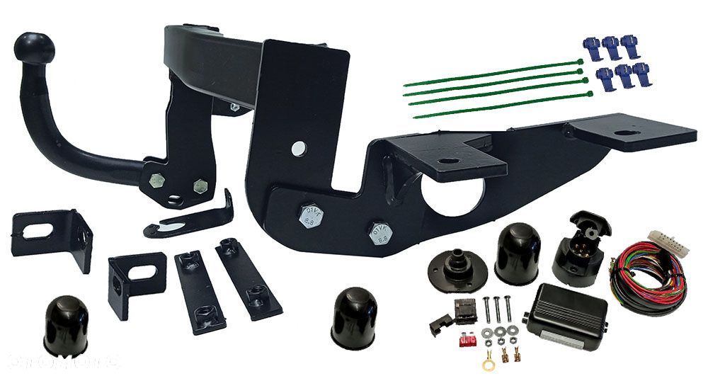 HAK HOLOWNICZY + MODUŁ + WIĄZKA 7 PIN VOLKSWAGEN VW CADDY 2004-2020 3+ 4 2K MAX MAXI - 3
