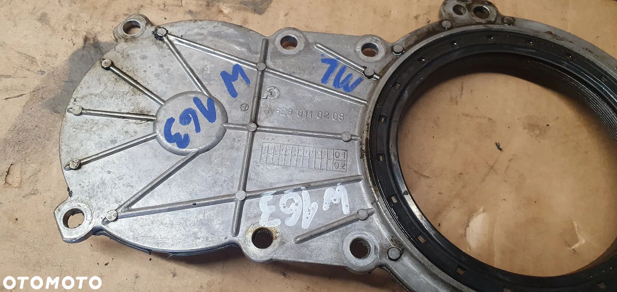 Obudowa uszczelniacz wału osłona Mercedes ML W163 4.0 CDI A6280110208 - 7