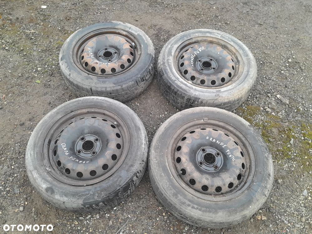 KOŁA ZIMOWE OPONY 15'' Cena za komplet !! Fiat Grande Punto z kołpakami !!