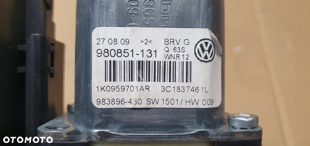 Silniczek szyby lewy przód VW Passat B6 1K0959793N 1K0959701AR 3C1837461L - 6