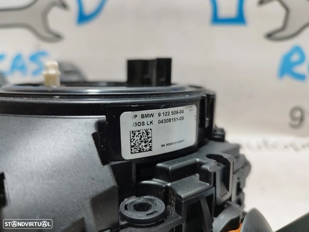 FITA AIRBAG BMW SERIE 1 E82 COUPE 61319123042 9123042 6989556 SERIE 1 E81 E87 E88 SERIE 3 E90 E91 E92 E93 X1 E84 X5 E70 X6 E71 E72 Z4 E89 MANETE MULTIFUNÇÕES COMUTADOR - 6