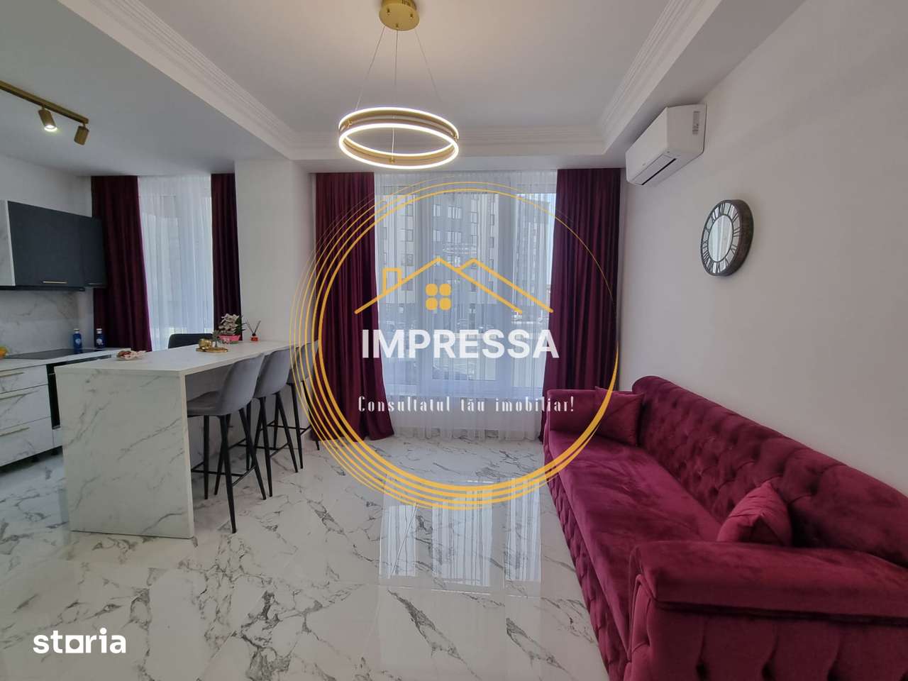 Se inchiriaza apartament 2 camere mobilat si utilat complet 400e — fotografia 1