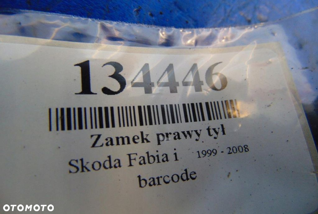 SKODA FABIA I 1.4 8V MPI HB 5D K.L EB9570 ZAMEK PRAWY TYL - 6