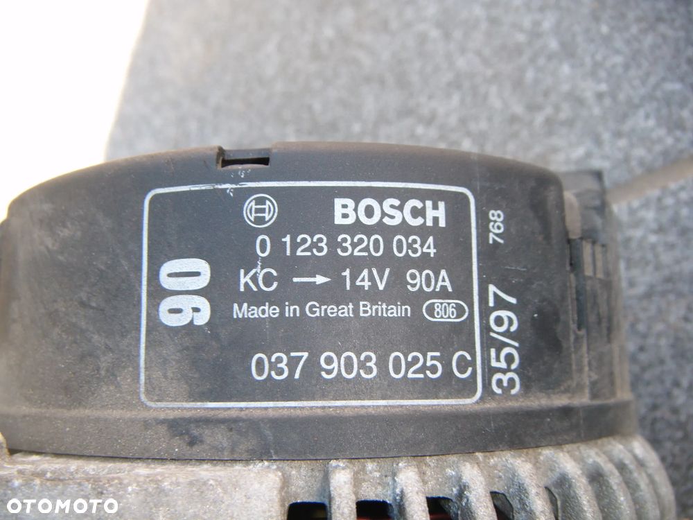 audi a3 8l 1.6b alternator 90a 0123320034 - 3