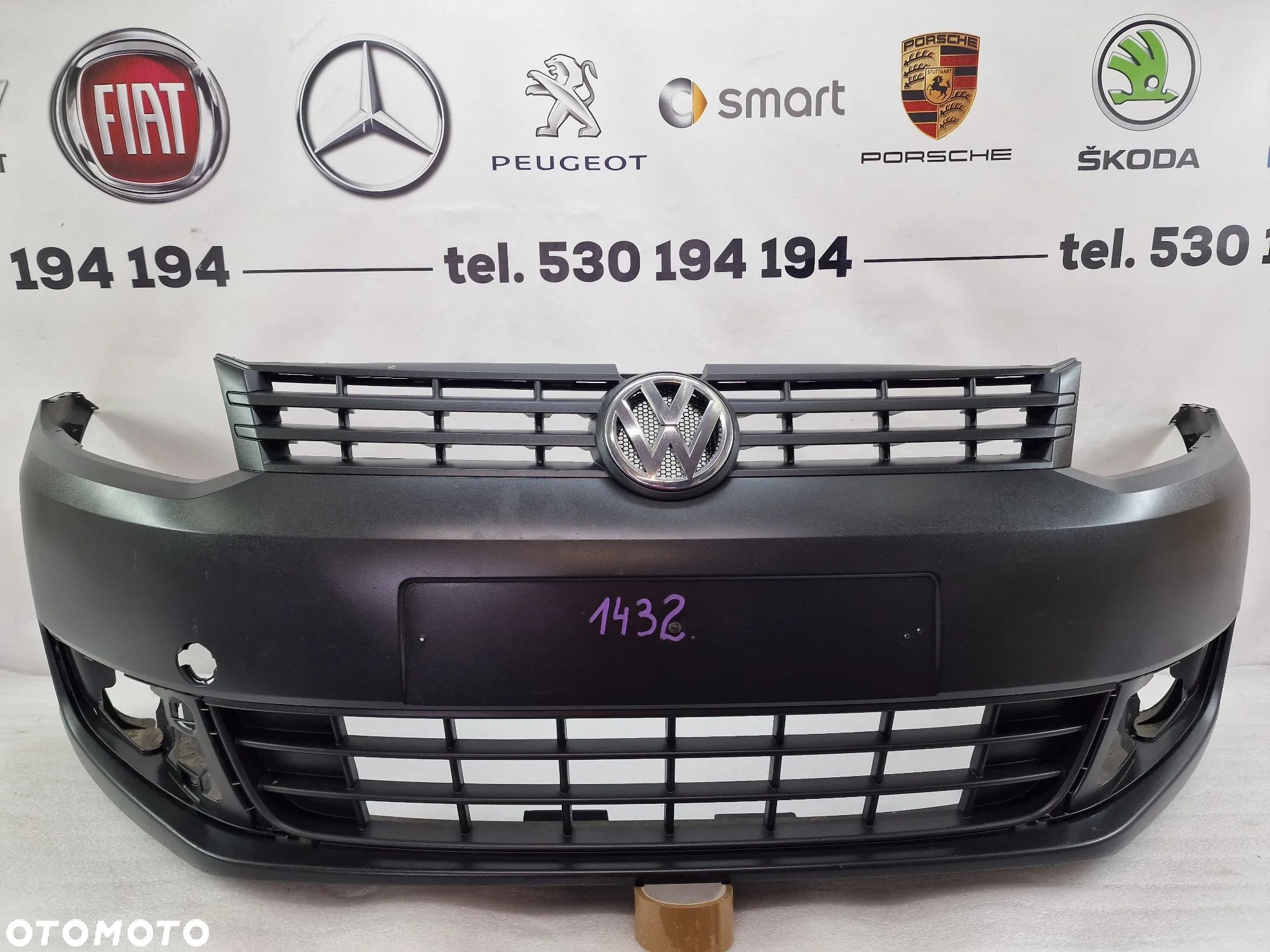 VW CADDY 2K5 10- ZDERZAK PRZEDNI PRZÓD W STRUKTURZE , NR 2K5807221A , NR 2K5807221A , NR AUKCJI NZ1432 - 1