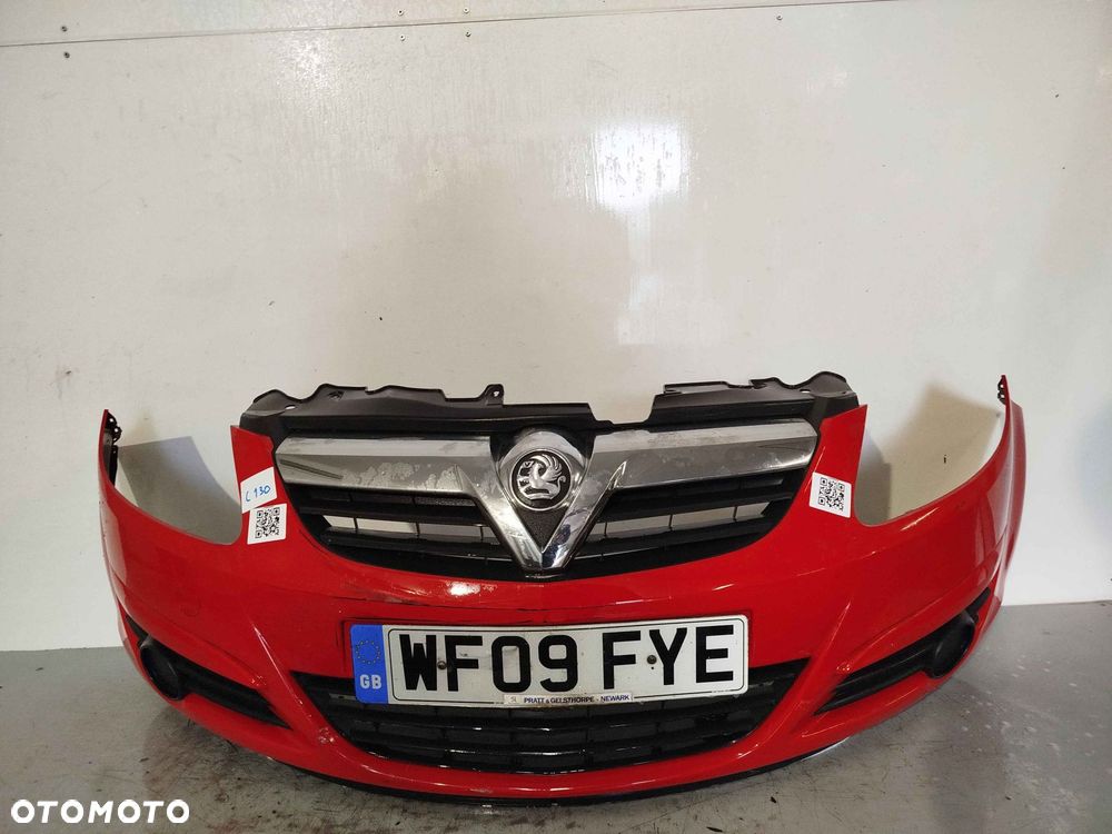 ^ ZDERZAK PRZÓD PRZEDNI DO OPEL CORSA D Y547 CZERWONY - 1