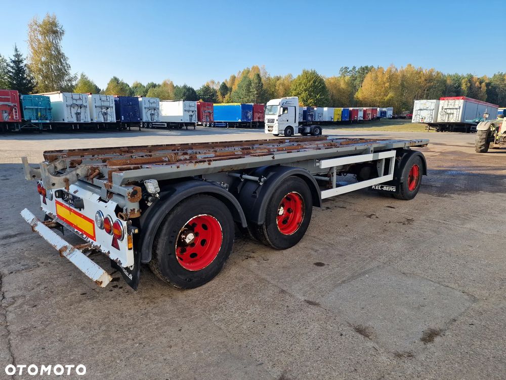 Kel-Berg Przyczepa Hakowiec Wywrotka do Przewozu Kontenerów 6,50 m - 7,00 m - 2