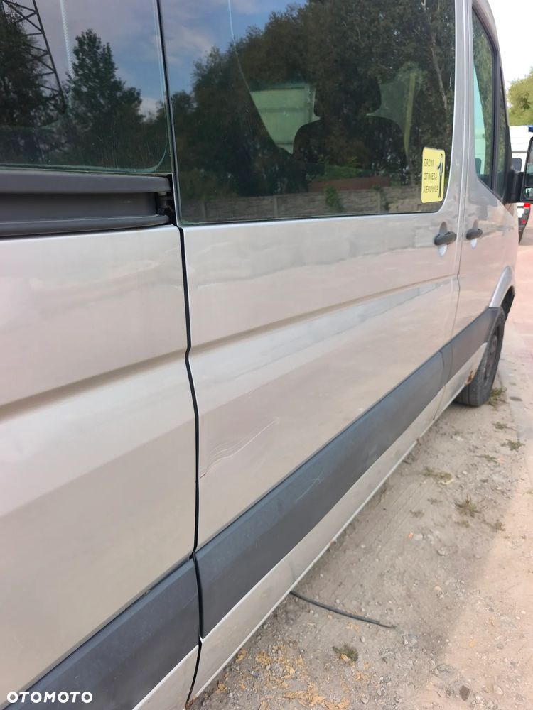Drzwi przesuwne z szybą boczne Mercedes Sprinter w906 srebrne L766 niskie długie h1 - 2