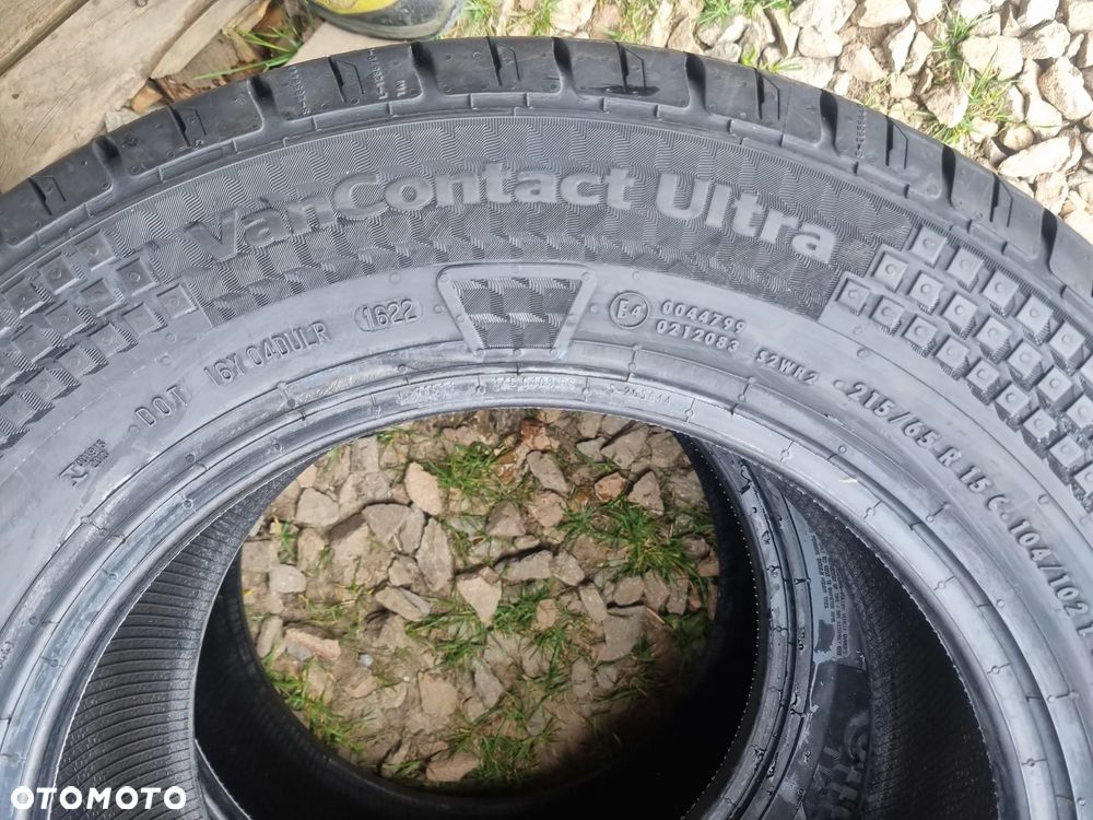 Opony Continental VANCONTACT ULTRA 215/65R15C 104/102T 2022r 2x8mm jak nowe - 10