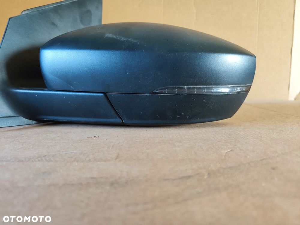 VW POLO 6R 09- LUSTERKO LEWY PRZÓD MANUALNE CZARNE - 5