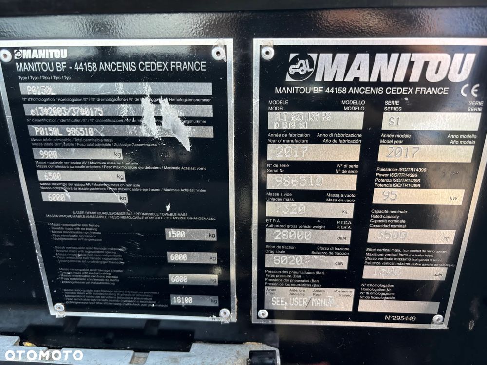 Manitou MLT 635-130 PS+ ELITE | 2017 | ORYGINAŁ | 6888 MTH | KLIMA | - 21