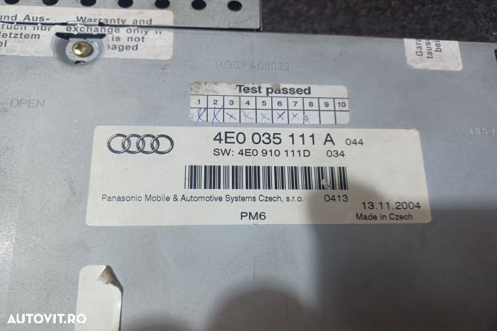 Magazie CD 4E0035111A Audi A6 4F/C6 [2004 - 2008] Sedan 2.0 TDI MT (1 - 4