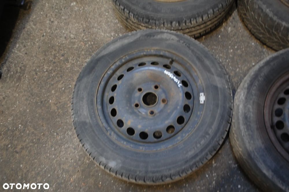 FELGI STALOWE + OPONY ZIMOWE 1K0601027C 5X112 ET47 6J VW GOLF V TOURAN 195/65R15 - 25