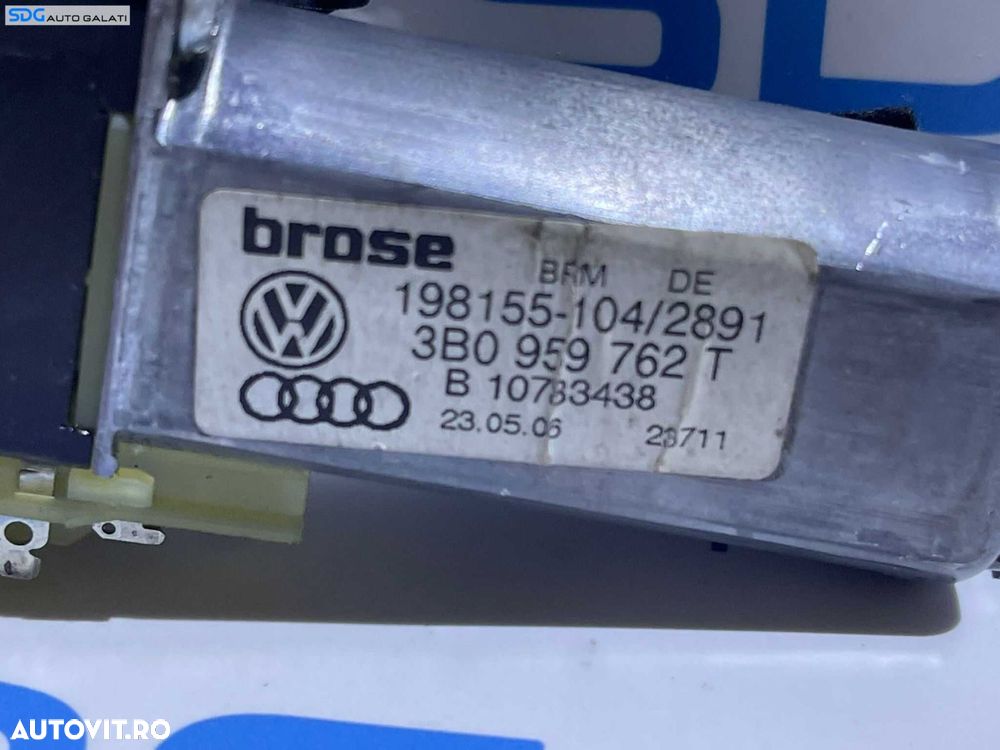 Motor Motoras Reglaj Ajustare Spatar Scaun Electric Dreapta Fata Pasager Skoda Octavia 1 2001 - 2011 Cod 3B0959762T - 3