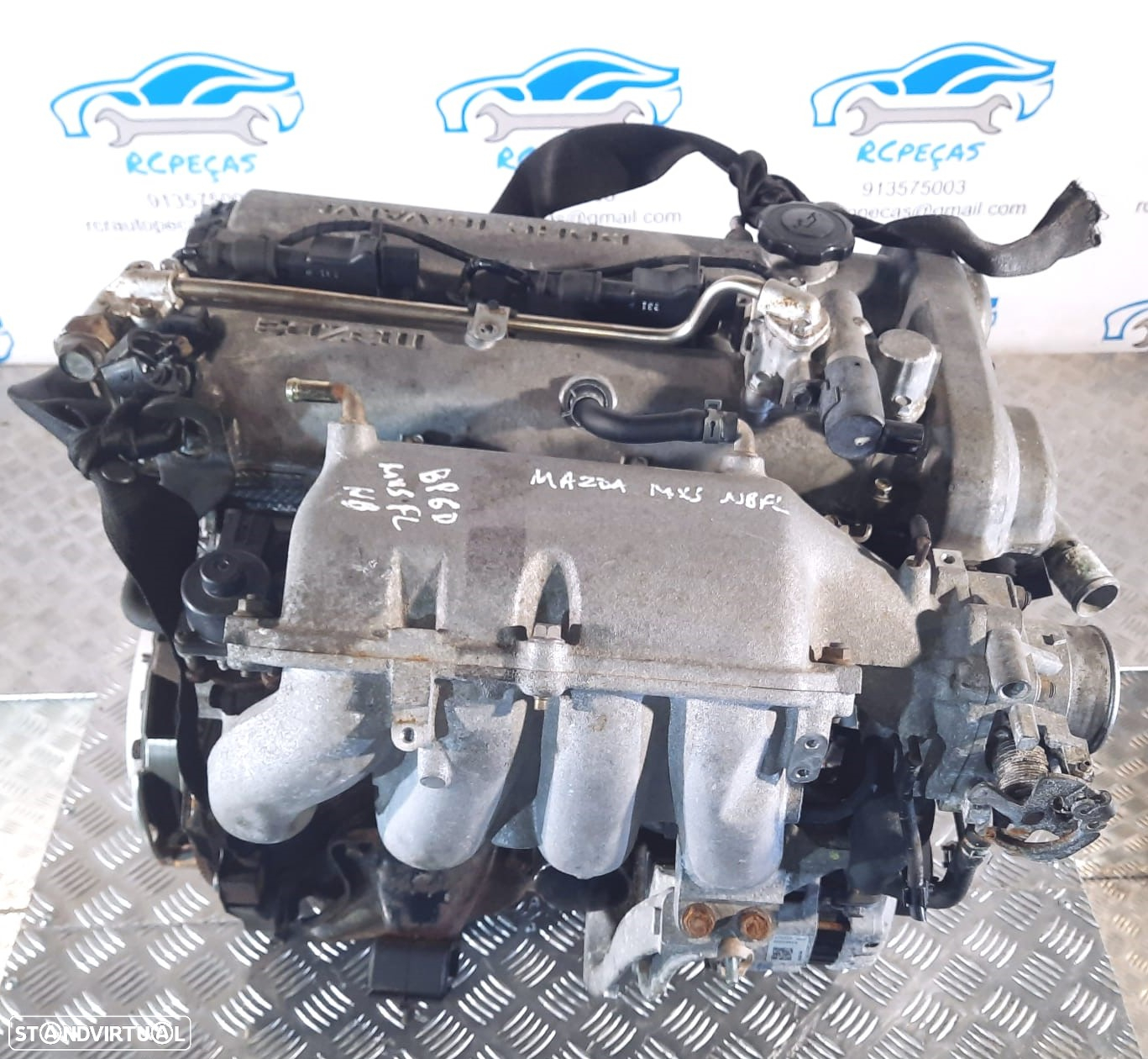 .MOTOR COMPLETO 1.8i 16V 146CV BP6D DOHC MAZDA MX5 MX-5 II 2 MK2.5 NB MOTOR ARRANQUE ALTERNADOR BIMASSA COMPRESSOR AR CONDICIONADO BOMBA DIRECAO TURBO INJETORES - 6