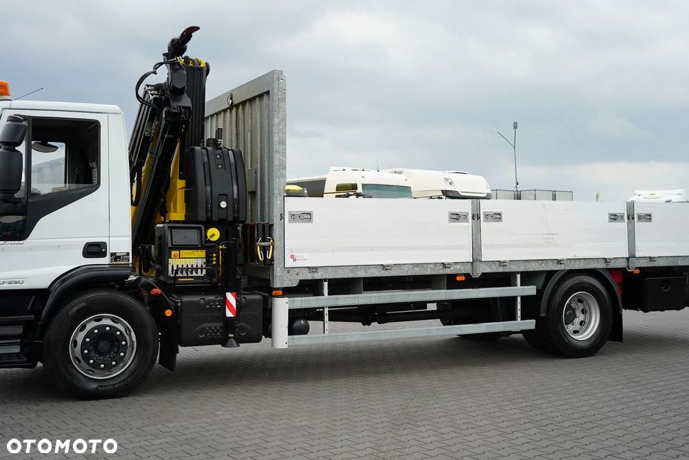 Iveco EUROCARGO / 180-250 / SKRZYNIOWY + HDS / HYVA HC - 153 / ROTATOR / PILOT - 17