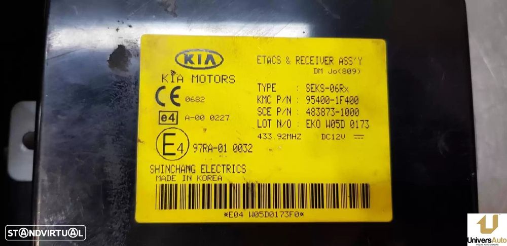 MODULO ELECTRONICO KIA SPORTAGE 2006 -954001F400 - 1