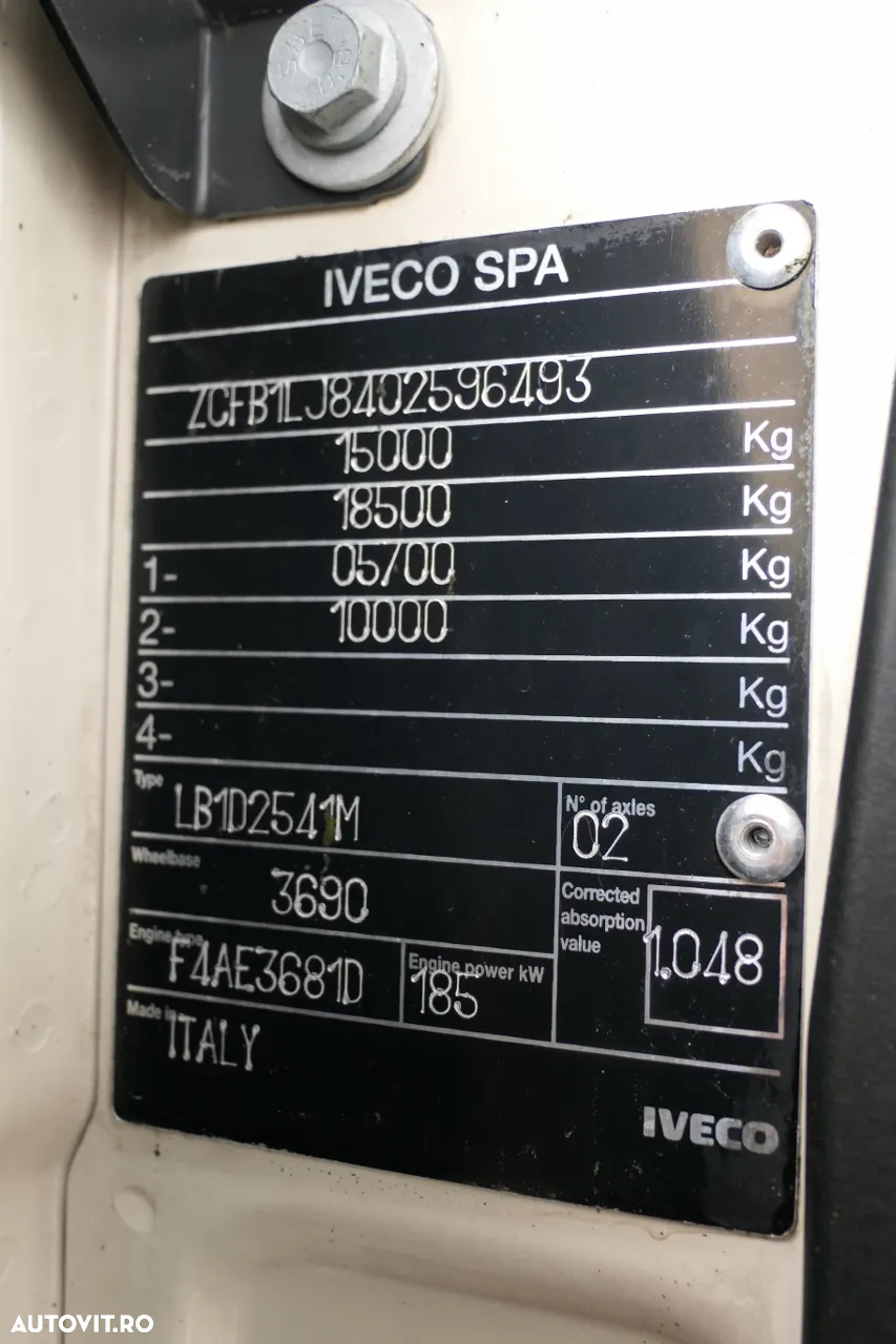 Iveco EUROCARGO 150E25 / 4X4 / BASCULANTE + HDS TEREX 120.2 E / PENTRU INDUSTRIA ELECTRICĂ / RADIO CONTROL / 67.000 KM KILOMETRAJ - 36