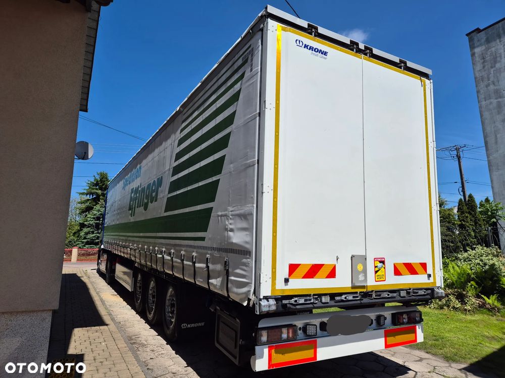 Krone BURTOWA BUDOWLANA VARIOS PÓŁMEGA 385/55 z Niemiec / ALUFELGI / stan bardzo dobry / PODNOSZONA OŚ I DACH / BPW firanka burto-firanka firana burtówka burto firanka - 19