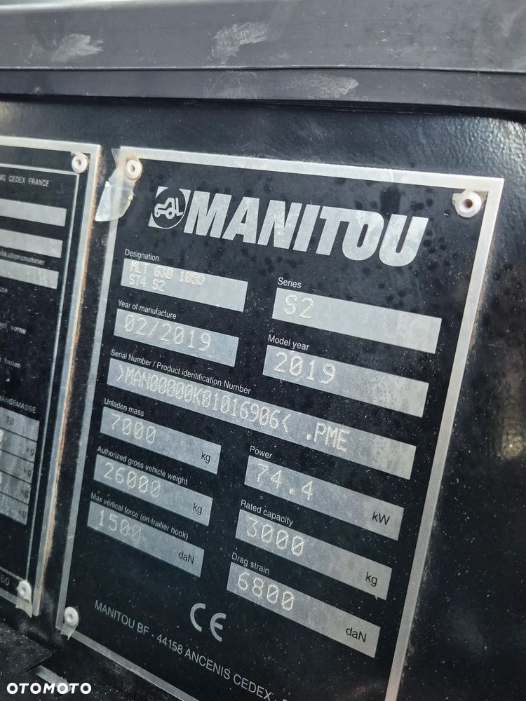Manitou 630-105/ 2019r/ Maszyna sprowadzona/ - 14