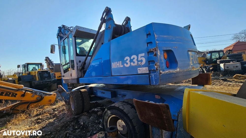 Fuchs MHL 335 Terex Excavator pe roti pentru fier vechi - 6