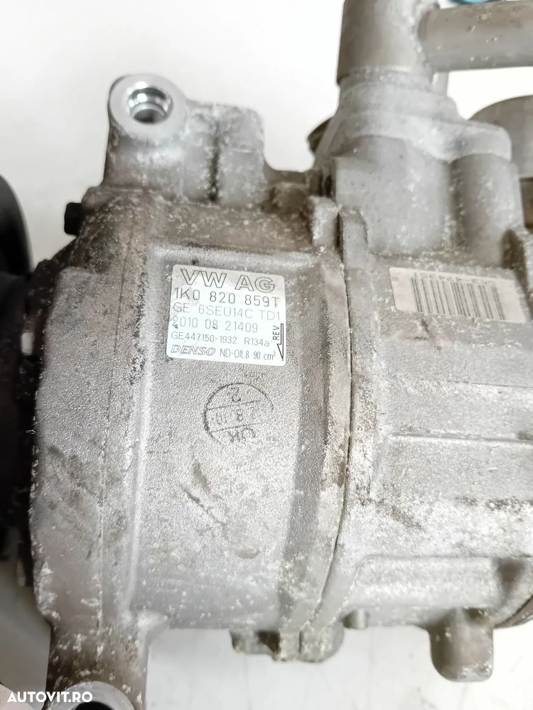 Compresor Clima Vw Golf 6 Passat B7 Touran Seat Leon Skoda Octavia 1.6 Benzina Motor CHG 1K0820859T - 6